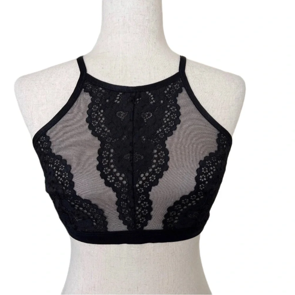 VICTORIA’S SECRET BLACK LACE BRALETTE - Picture 4 of 7